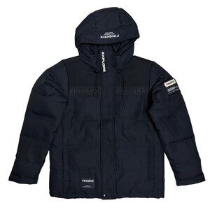 FINGERCROXX Down Fill Winter Designer Puffer Parka Jacket Coat Mens Small